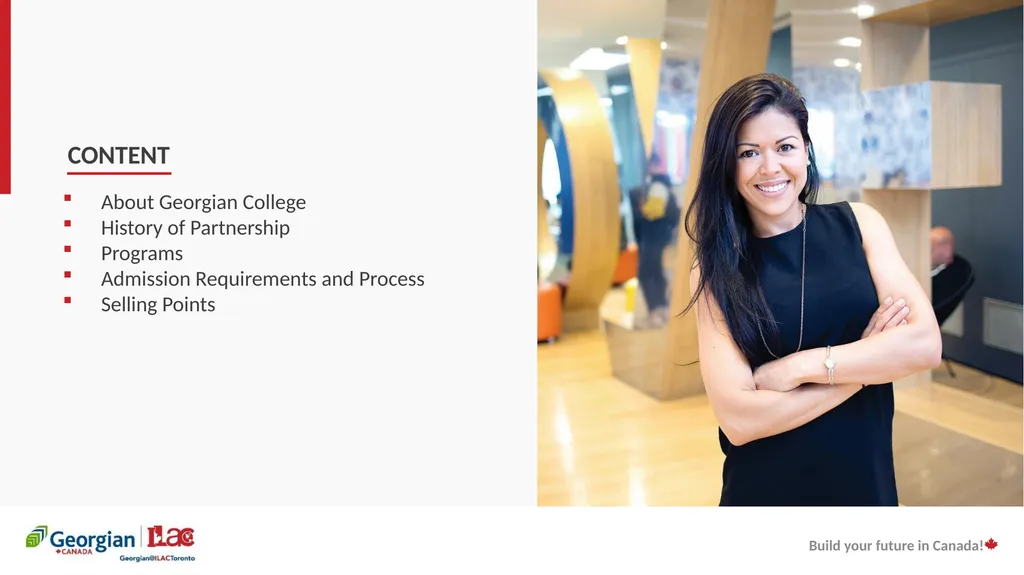 Georgian College partnership with the - slide 3 of 26
