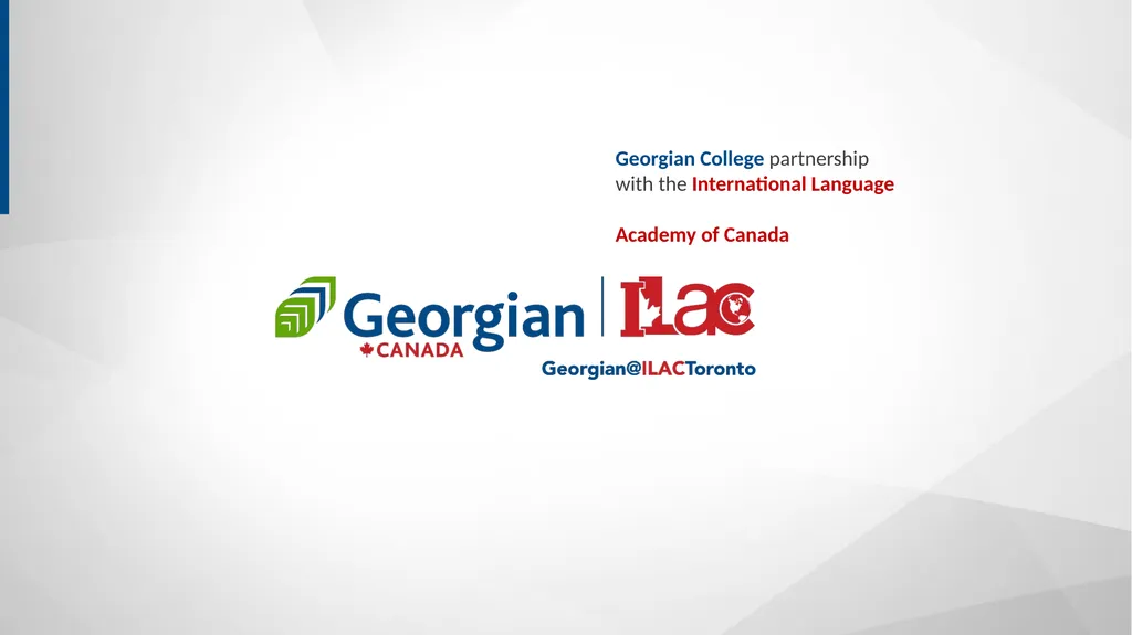 Georgian College partnership with the - slide 1 of 26