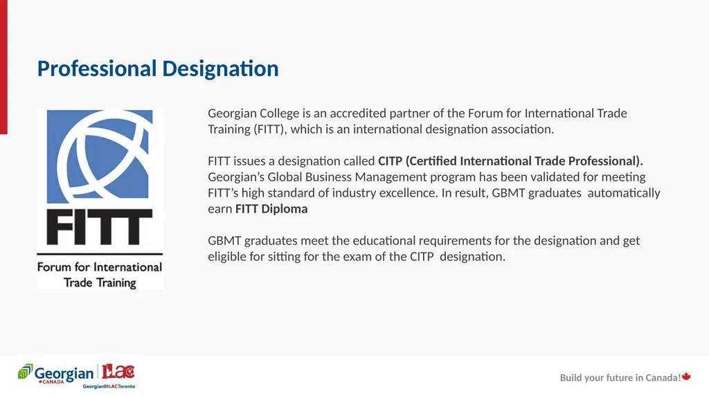 Georgian College partnership with the - slide 20 of 26