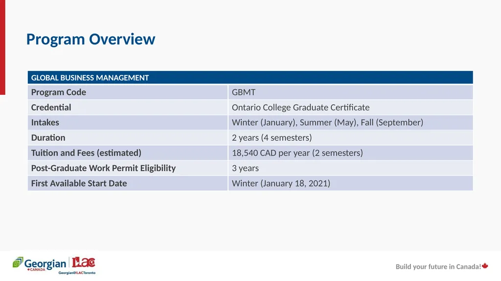 Georgian College partnership with the - slide 17 of 26