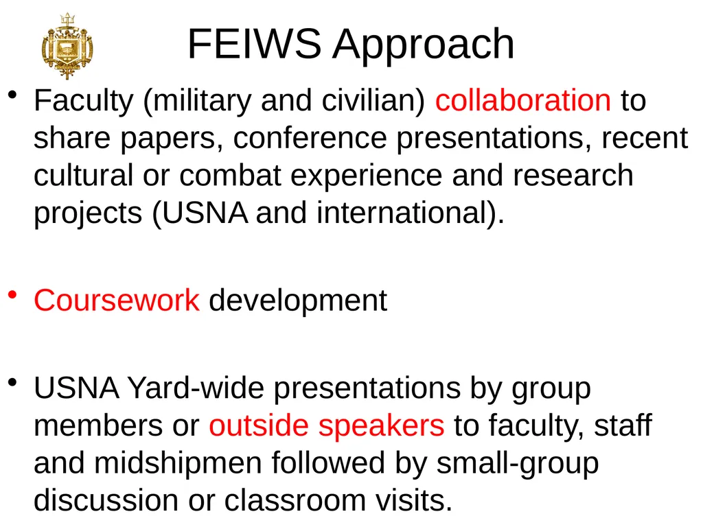 FEIWS Concept Brief CAPT Tom Robertson, Senior - slide 7 of 17