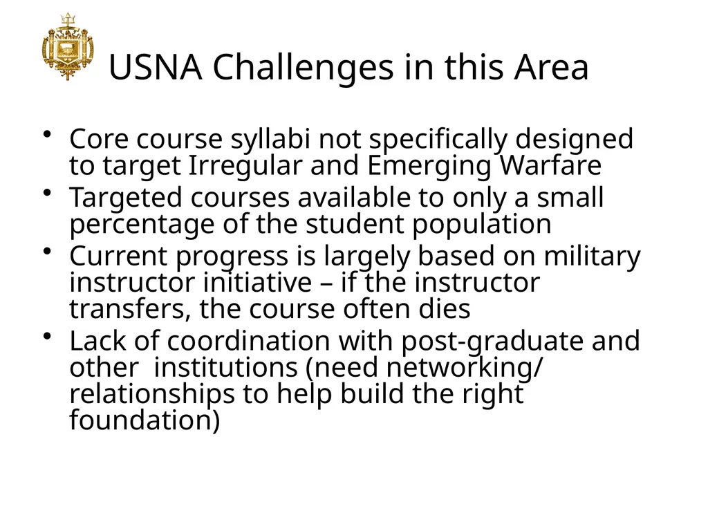 FEIWS Concept Brief CAPT Tom Robertson, Senior - slide 16 of 17