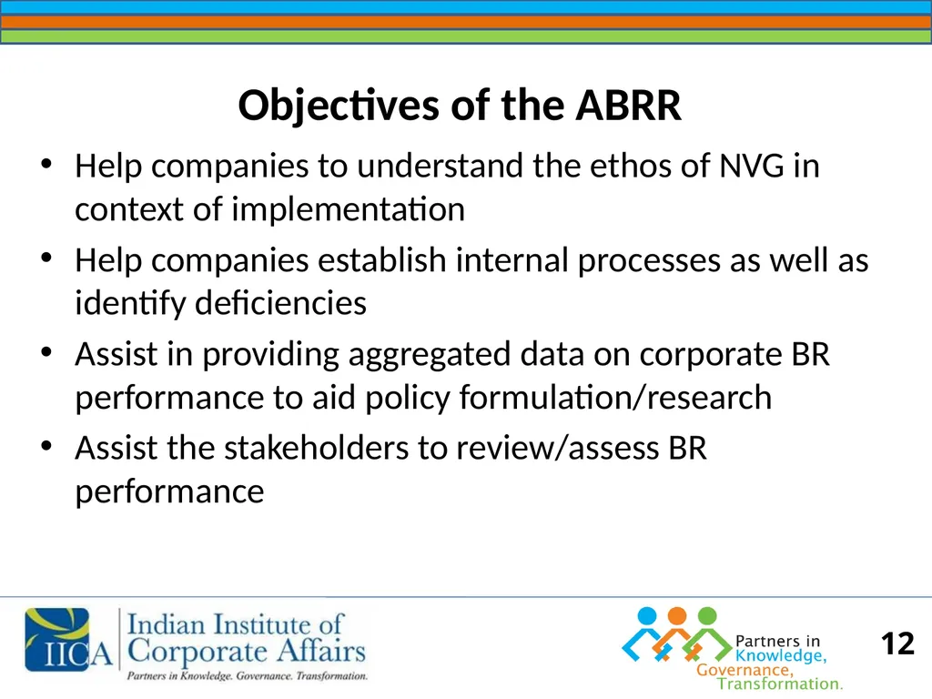 BUSINESS RESPONSIBILITY Orientation on NVGs and - slide 12 of 51
