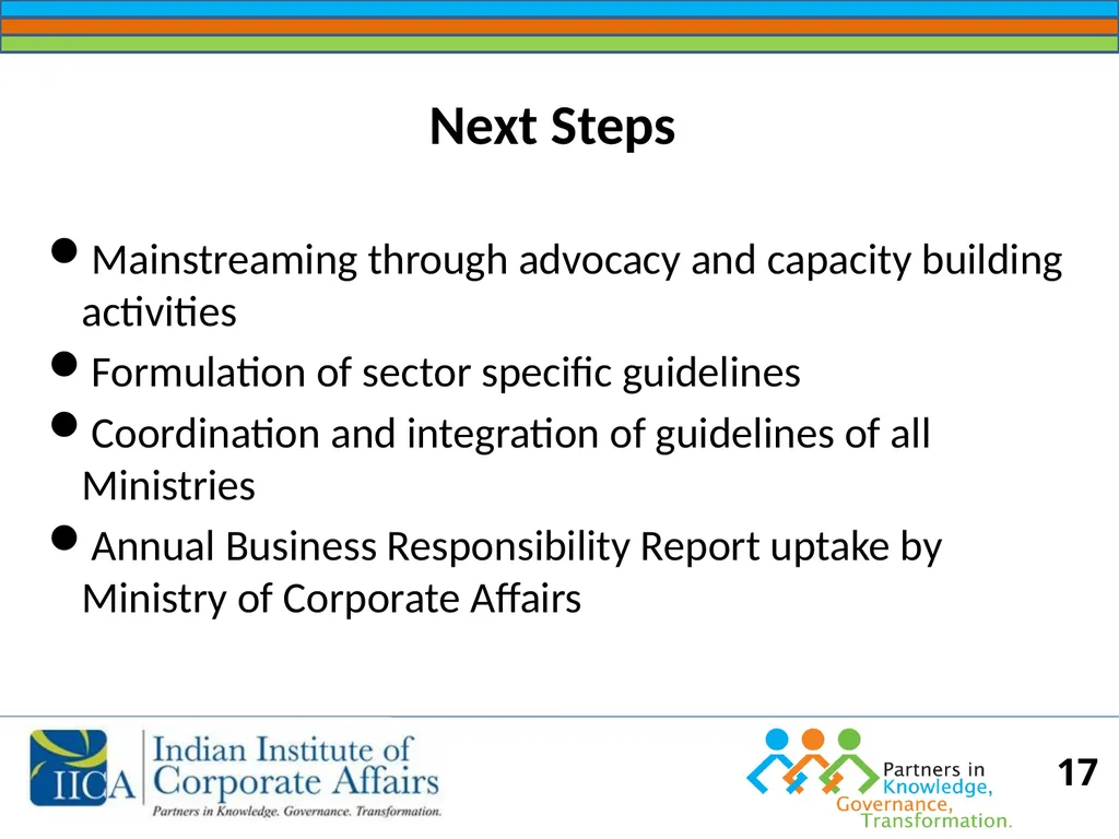 BUSINESS RESPONSIBILITY Orientation on NVGs and - slide 17 of 51