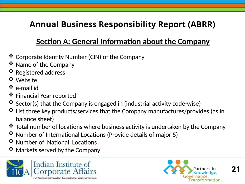 BUSINESS RESPONSIBILITY Orientation on NVGs and - slide 21 of 51