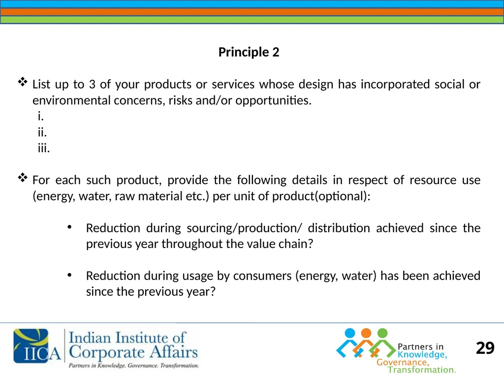 BUSINESS RESPONSIBILITY Orientation on NVGs and - slide 29 of 51