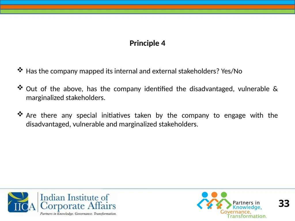 BUSINESS RESPONSIBILITY Orientation on NVGs and - slide 33 of 51