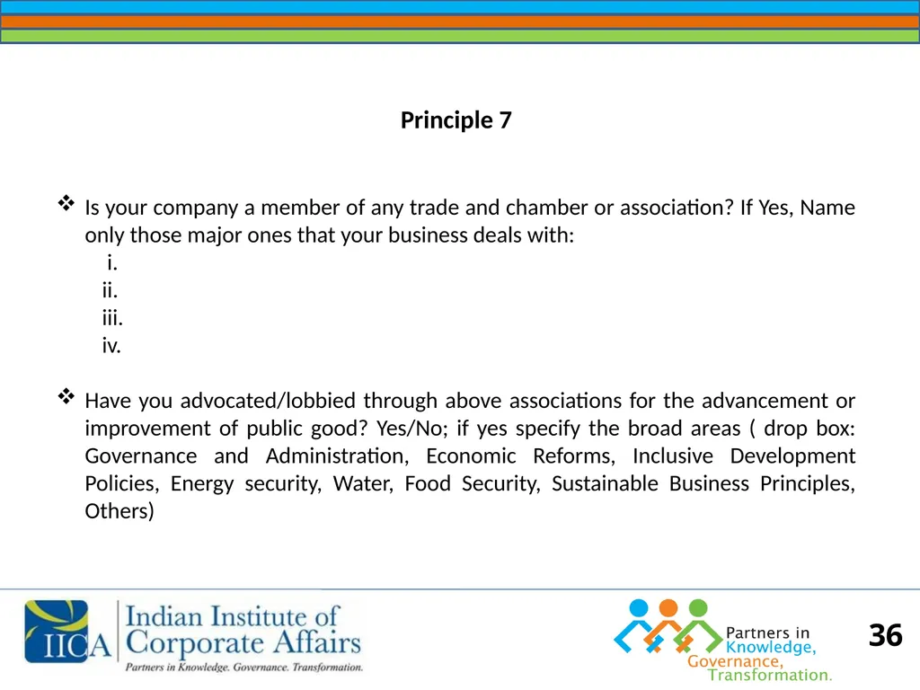 BUSINESS RESPONSIBILITY Orientation on NVGs and - slide 36 of 51