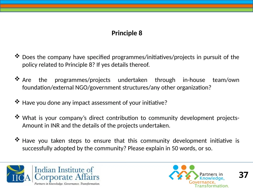 BUSINESS RESPONSIBILITY Orientation on NVGs and - slide 37 of 51