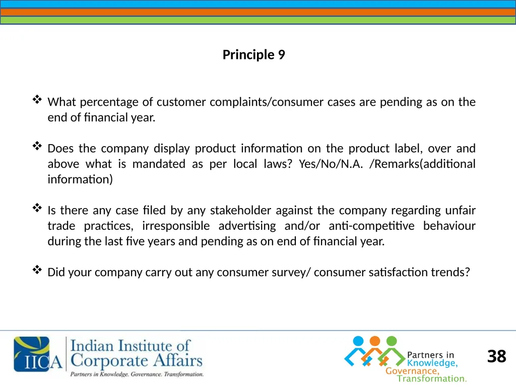 BUSINESS RESPONSIBILITY Orientation on NVGs and - slide 38 of 51