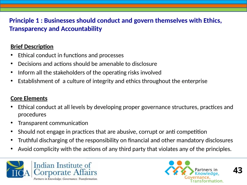 BUSINESS RESPONSIBILITY Orientation on NVGs and - slide 43 of 51