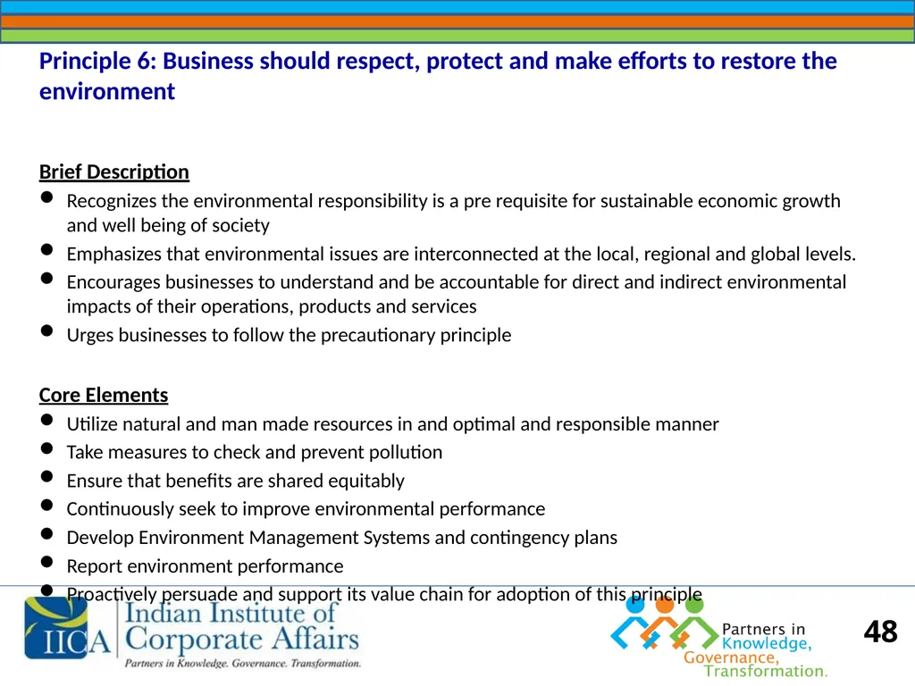 BUSINESS RESPONSIBILITY Orientation on NVGs and - slide 48 of 51