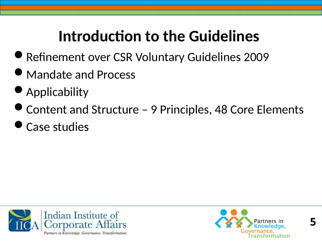 BUSINESS RESPONSIBILITY Orientation on NVGs and - slide 5 of 51