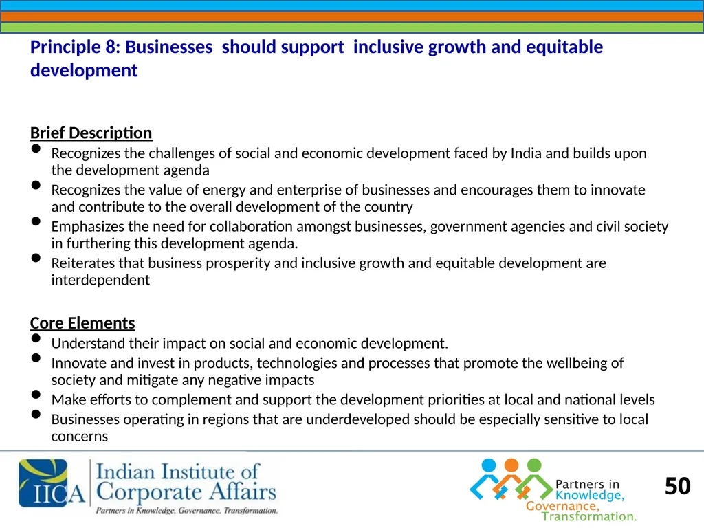 BUSINESS RESPONSIBILITY Orientation on NVGs and - slide 50 of 51