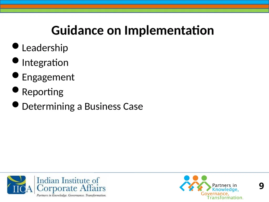 BUSINESS RESPONSIBILITY Orientation on NVGs and - slide 9 of 51