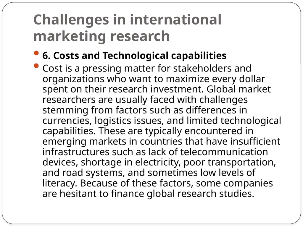 Unit-4 International Marketing Research - slide 12 of 30