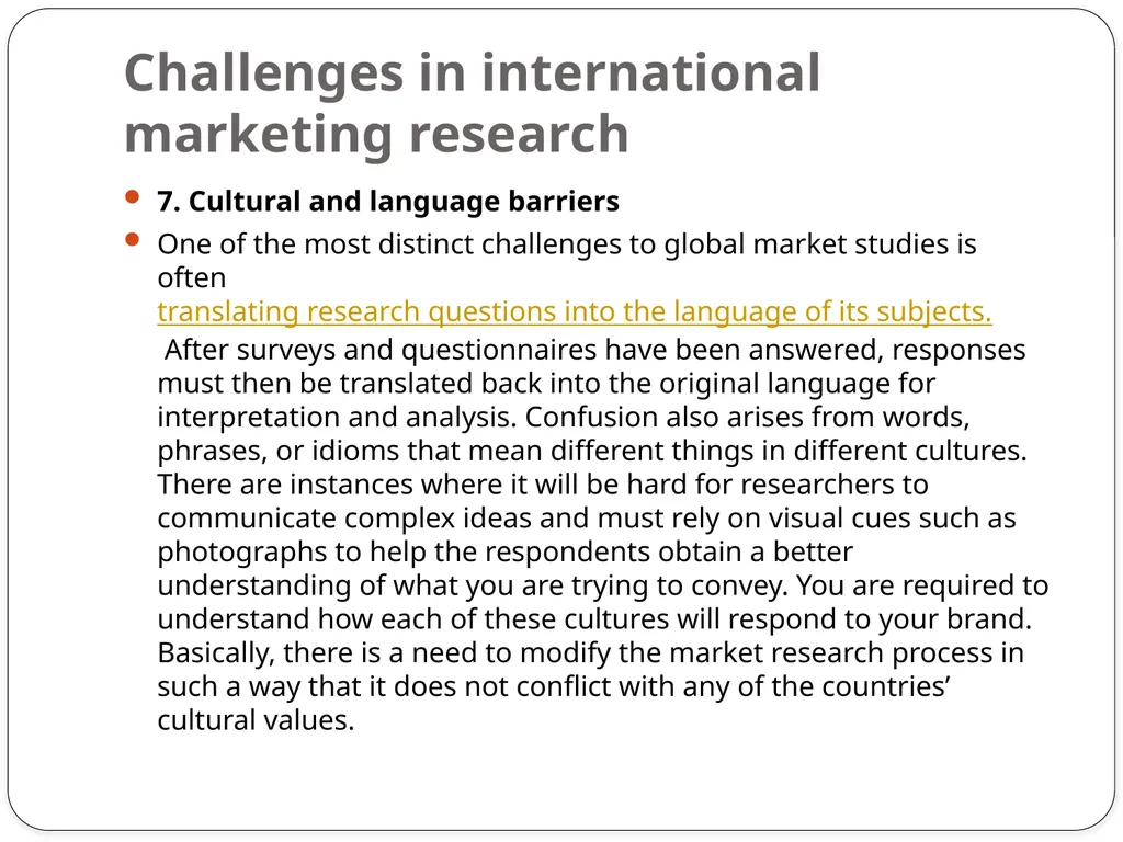 Unit-4 International Marketing Research - slide 13 of 30