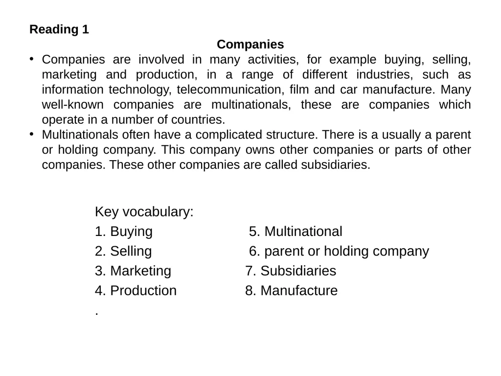 UNIT 2 Global Trade Tusyanah S.Pd., M.Pd. The - slide 5 of 35