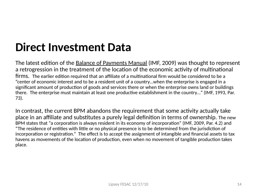 Report on the State of Available Data for the - slide 14 of 16