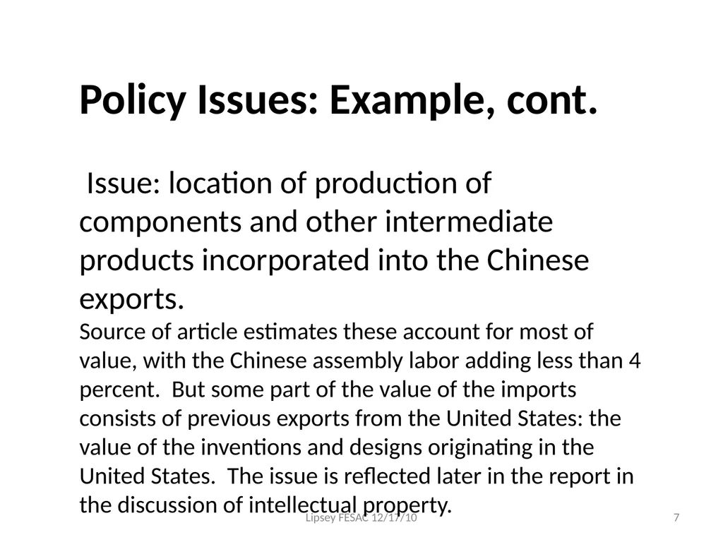 Report on the State of Available Data for the - slide 7 of 16