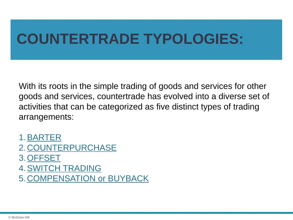Exporting, Importing and Countertrade Chapter 16 © - slide 31 of 44