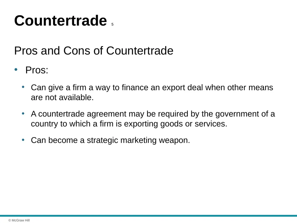 Exporting, Importing and Countertrade Chapter 16 © - slide 43 of 44