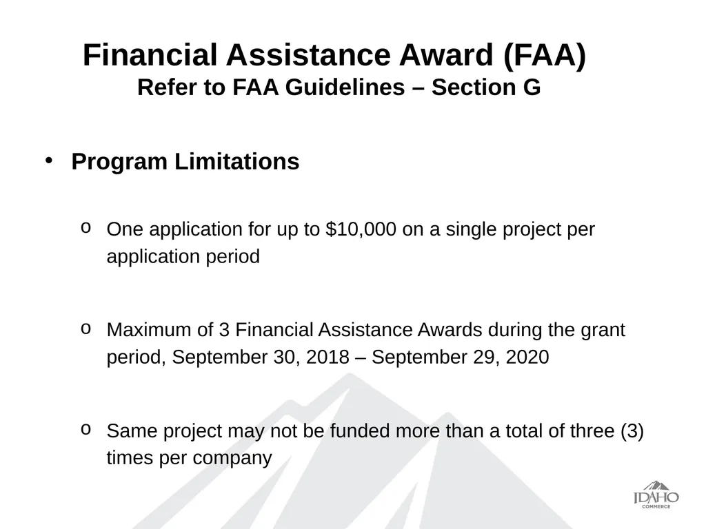 Program Overview State Trade Expansion Program - slide 4 of 17
