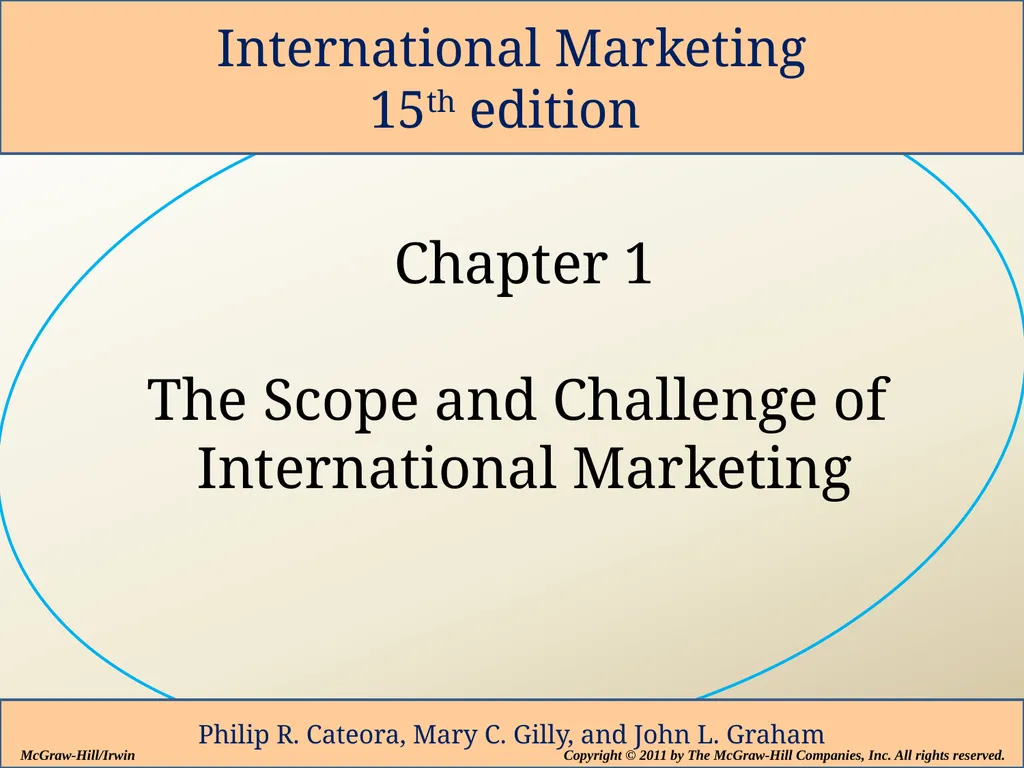 Chapter 1 The Scope and Challenge of International