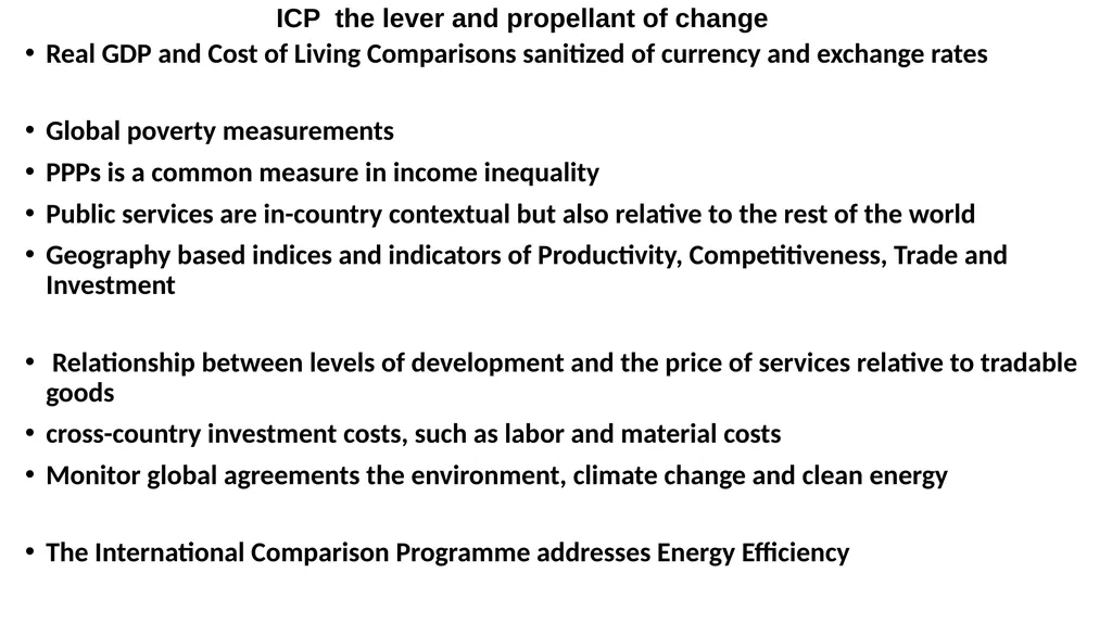 Purchasing Power Parities (PPPs) and International - slide 5 of 30