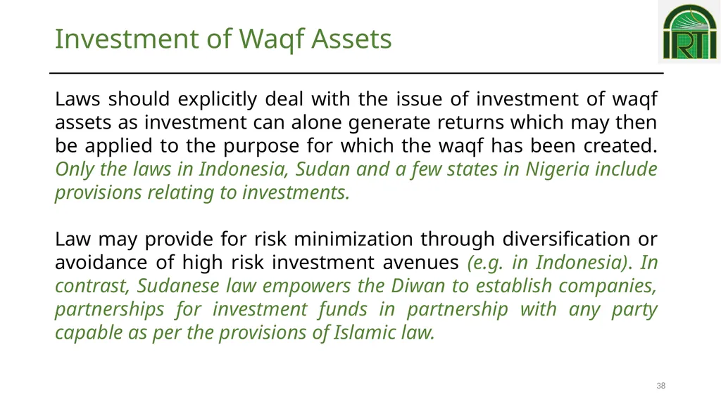 1 Dr Mohammed Obaidullah Islamic Research and - slide 38 of 39
