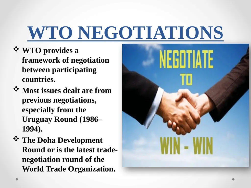 World Trade Organization Presented By :- Ancy - slide 13 of 16