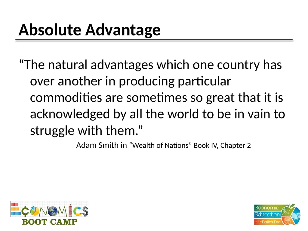 Session 7 International Trade: Comparative - slide 6 of 27