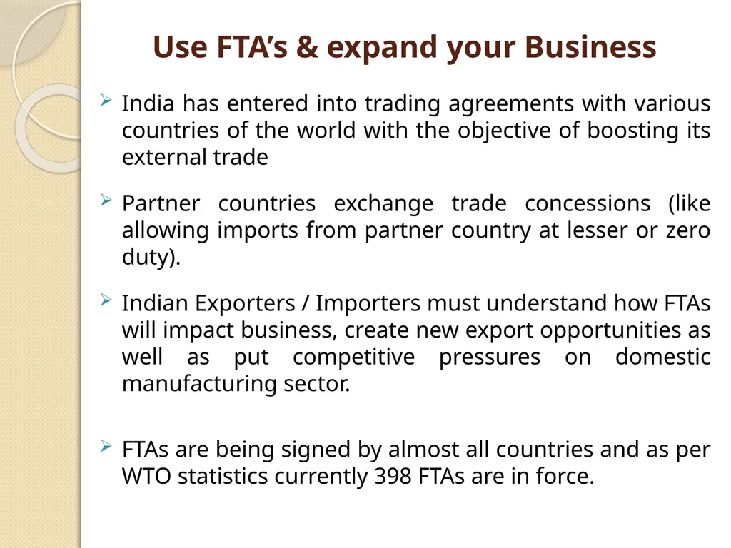 One Stop Portal for Exporters An Initiative of - slide 2 of 23