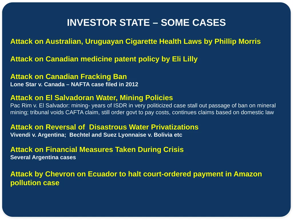 Consumer Perspective on TAFTA Agenda Lori Wallach - slide 14 of 17
