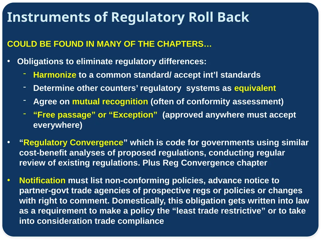 Consumer Perspective on TAFTA Agenda Lori Wallach - slide 6 of 17