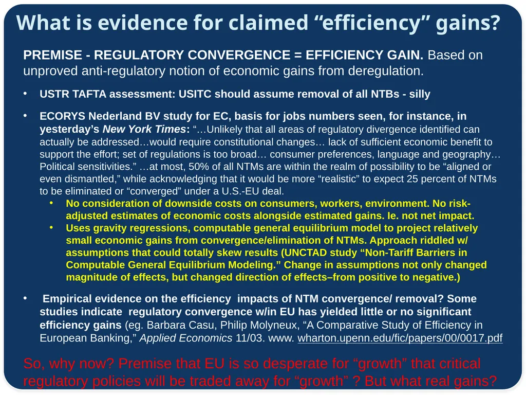 Consumer Perspective on TAFTA Agenda Lori Wallach - slide 17 of 17