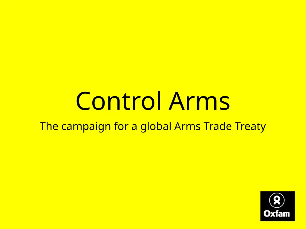 What is the arms trade, and why is it a - slide 25 of 25