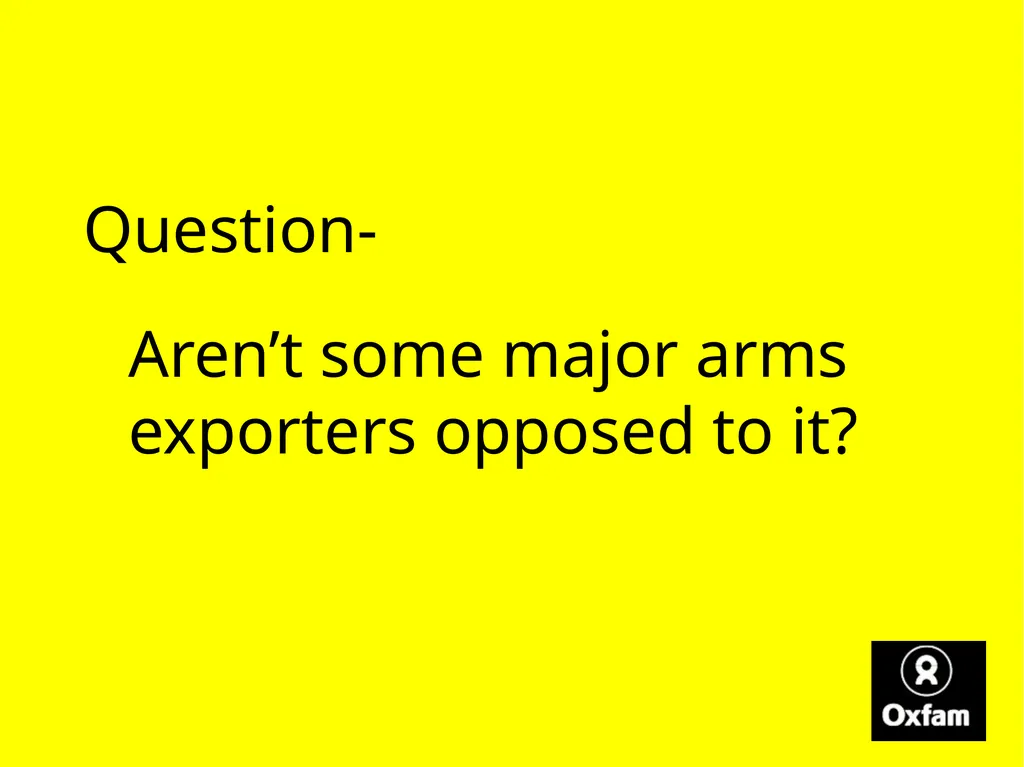 What is the arms trade, and why is it a - slide 19 of 25