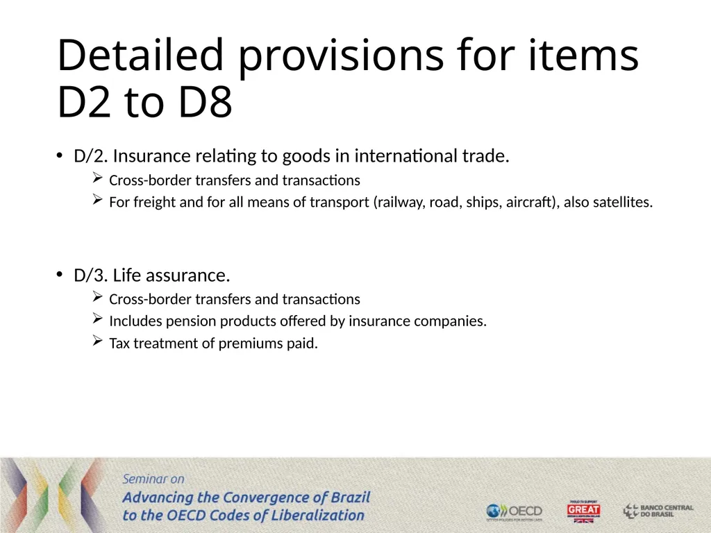 The Code of Liberalisation of Current Invisible - slide 13 of 29