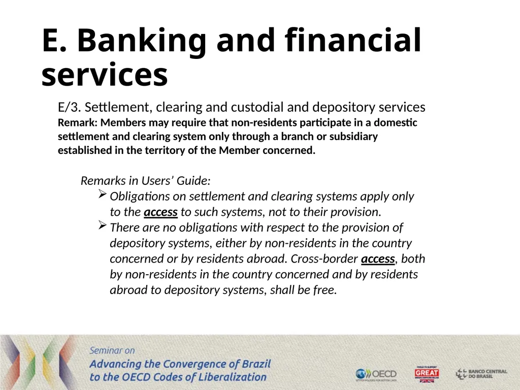 The Code of Liberalisation of Current Invisible - slide 22 of 29