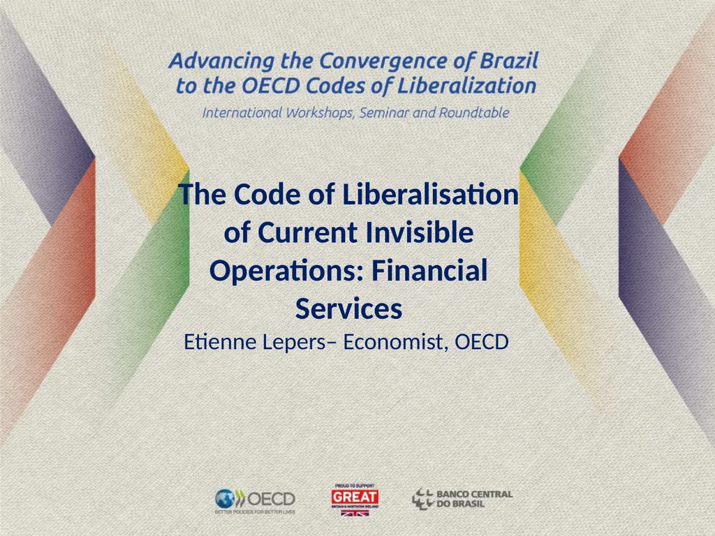 The Code of Liberalisation of Current Invisible - slide 1 of 29