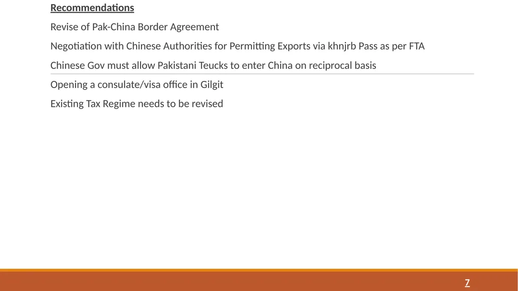 Strategy to Promote and Facilitate Trade Through - slide 7 of 10