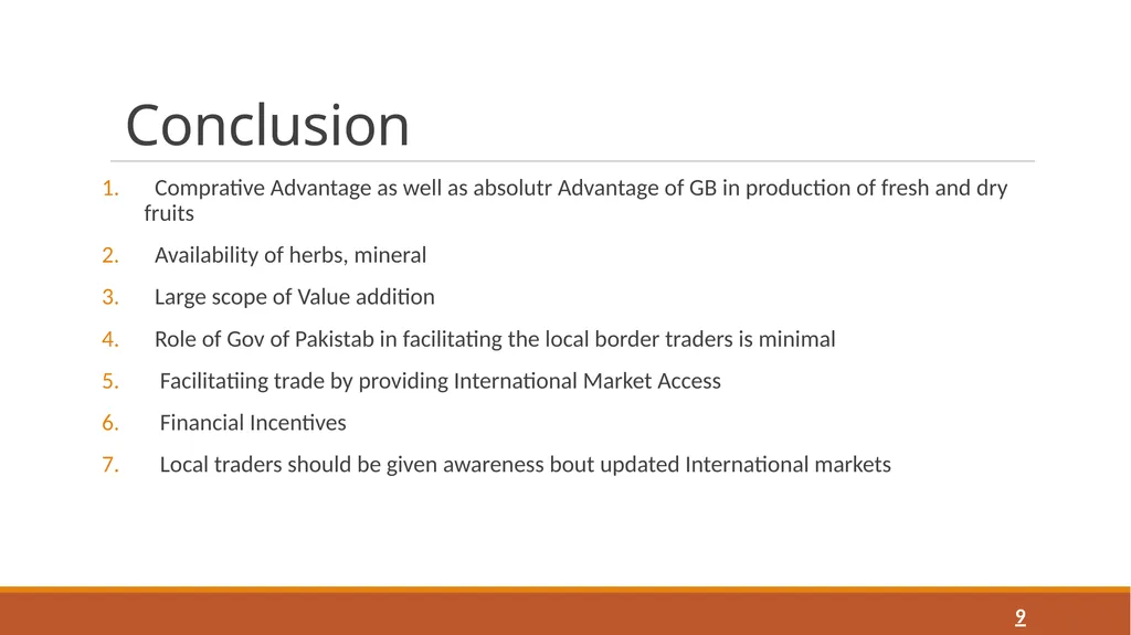 Strategy to Promote and Facilitate Trade Through - slide 9 of 10