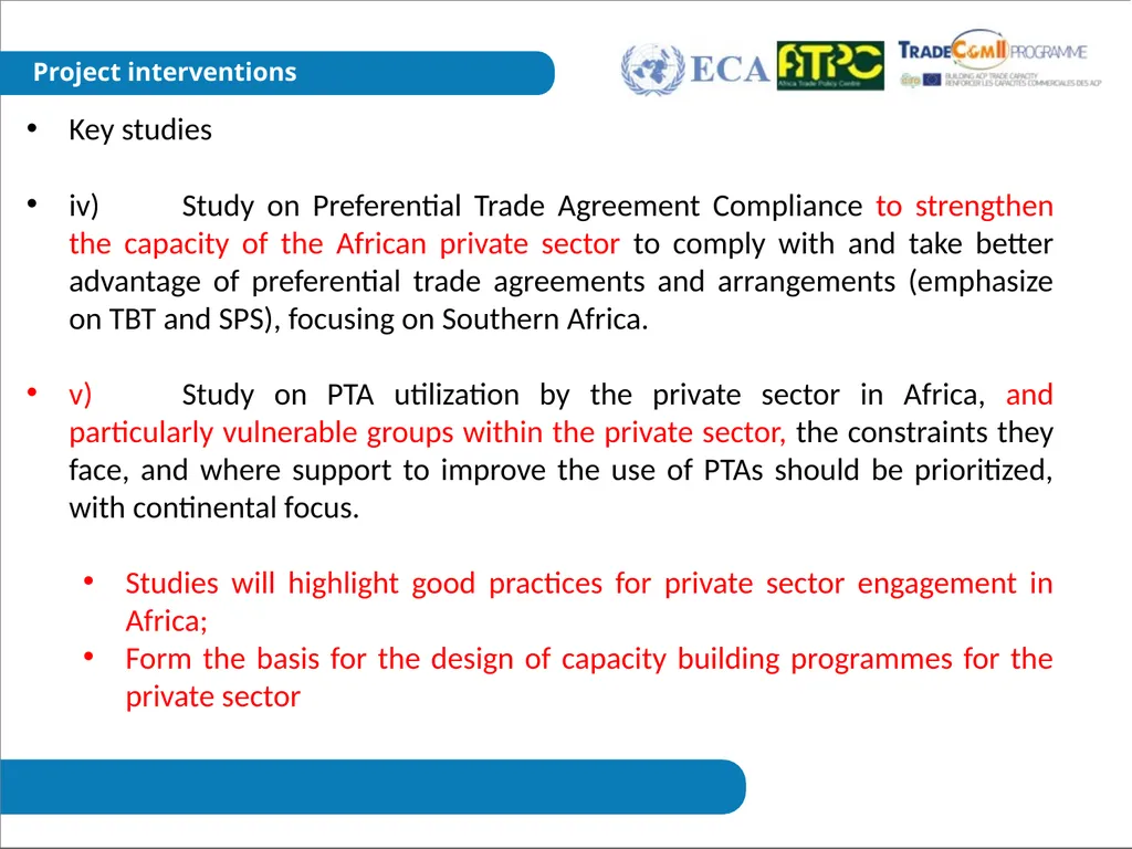 Private Sector Engagement Project on capacity - slide 5 of 10