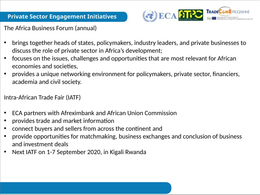 Private Sector Engagement Project on capacity - slide 6 of 10