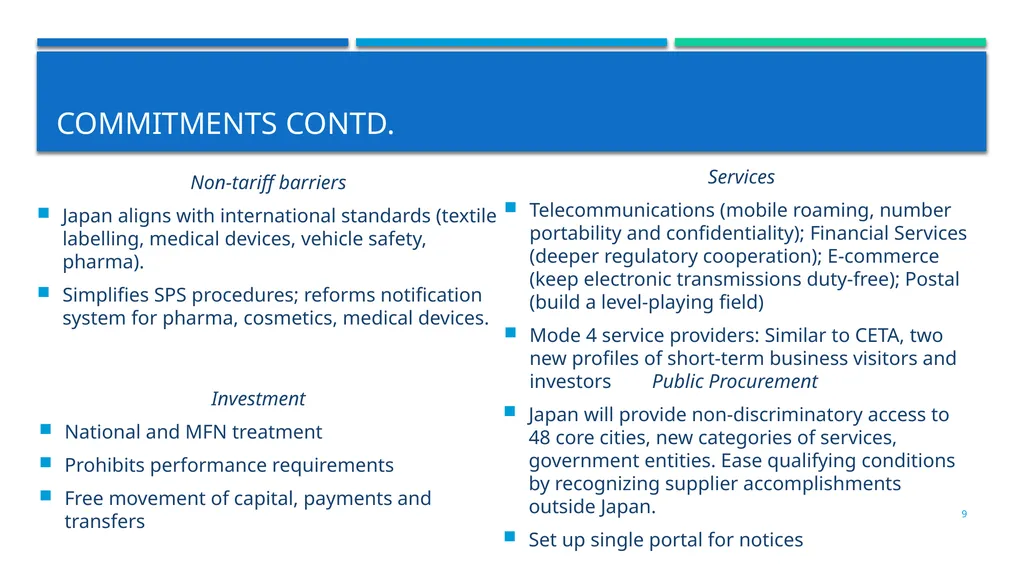 INTRODUCTION TO THE eu-japan economic partnership - slide 9 of 19