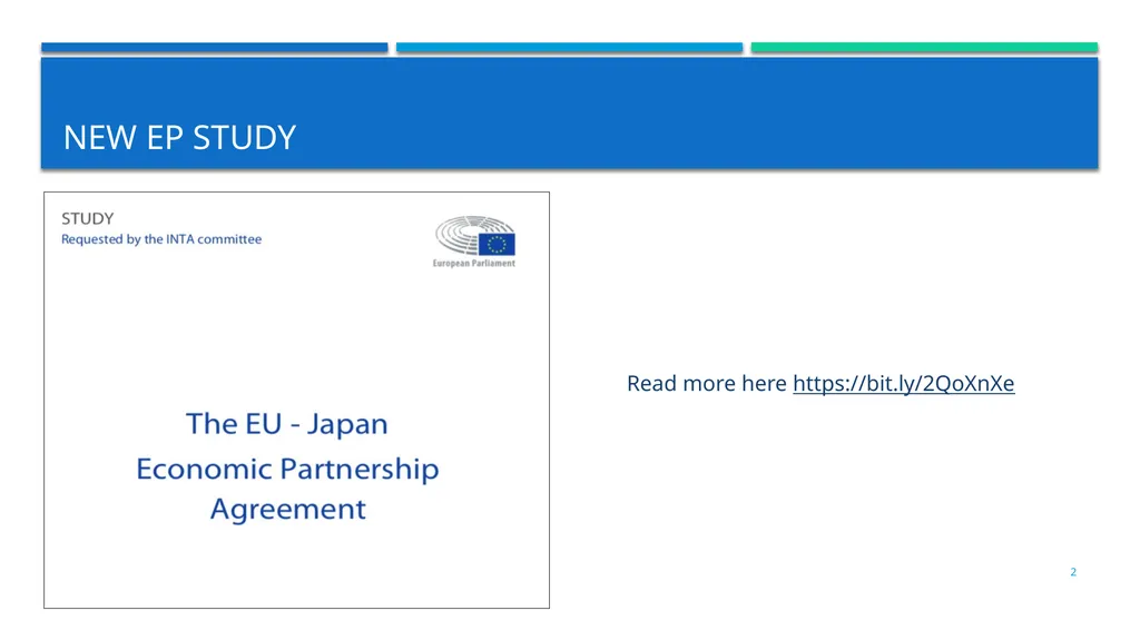 INTRODUCTION TO THE eu-japan economic partnership - slide 2 of 19