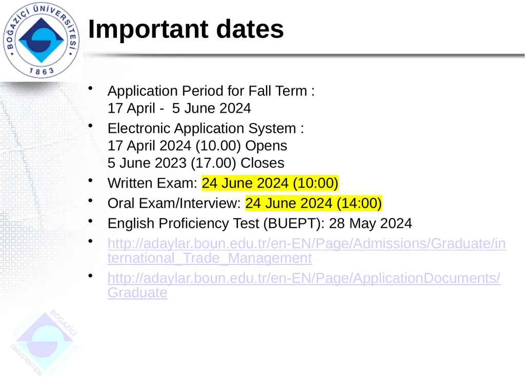 DEPARTMENT OF INTERNATIONAL TRADE M.A. PROGRAM IN - slide 5 of 11