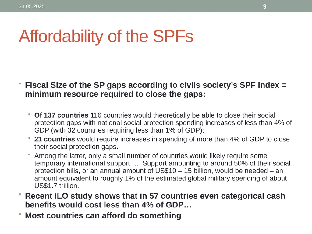 The right of all to Roofs and Floors: Housing and - slide 9 of 16