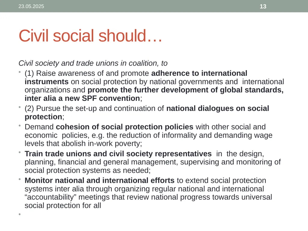 The right of all to Roofs and Floors: Housing and - slide 13 of 16
